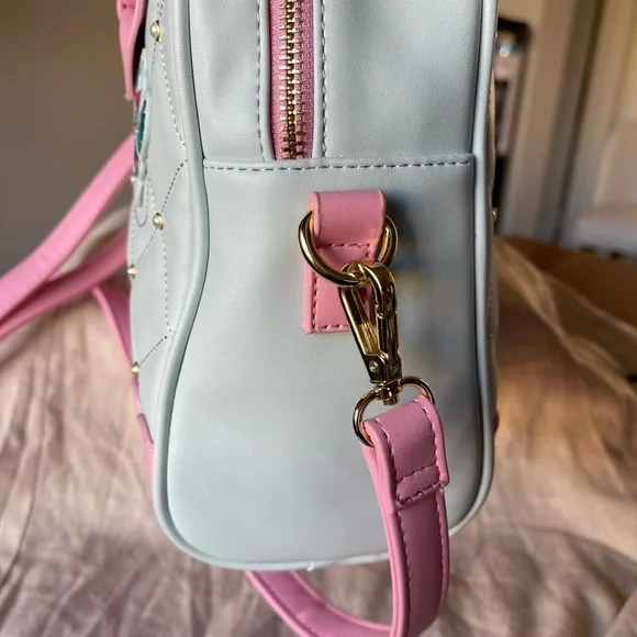 Loungefly Disney Cinderella 70th Anniversary Pearl Handle Crossbody! Never used! - Picture 9 of 16